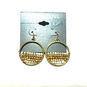 MASSINI Dangle Beaded Round Earrings